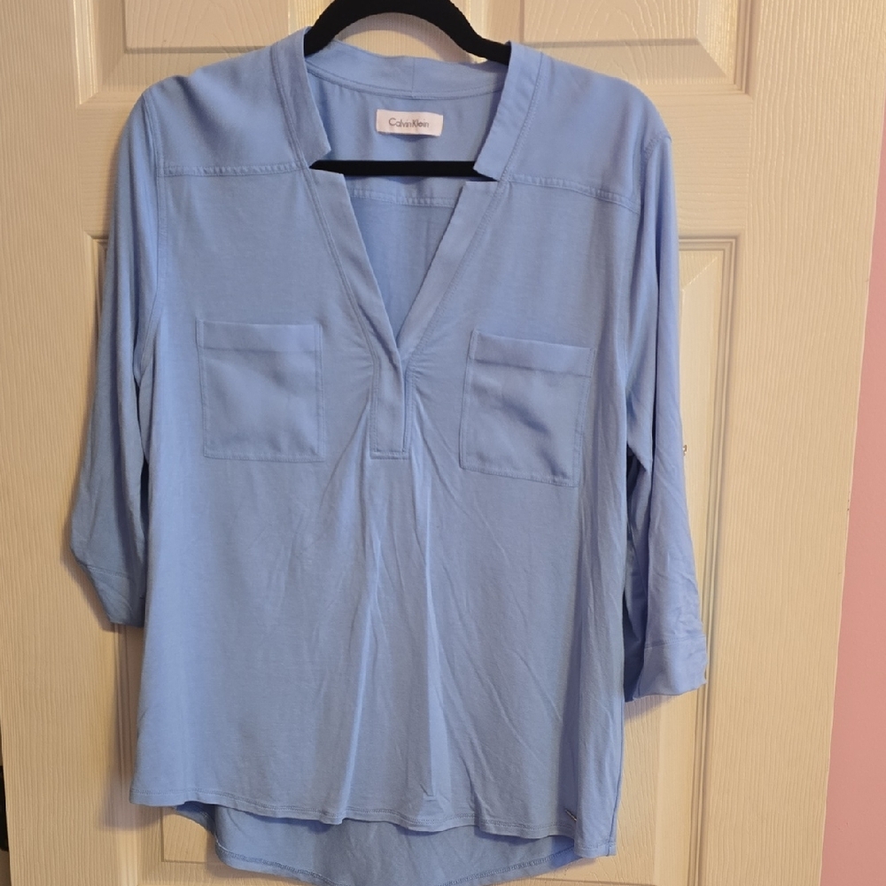 Catherine Malandrino Sky Blue Blouse